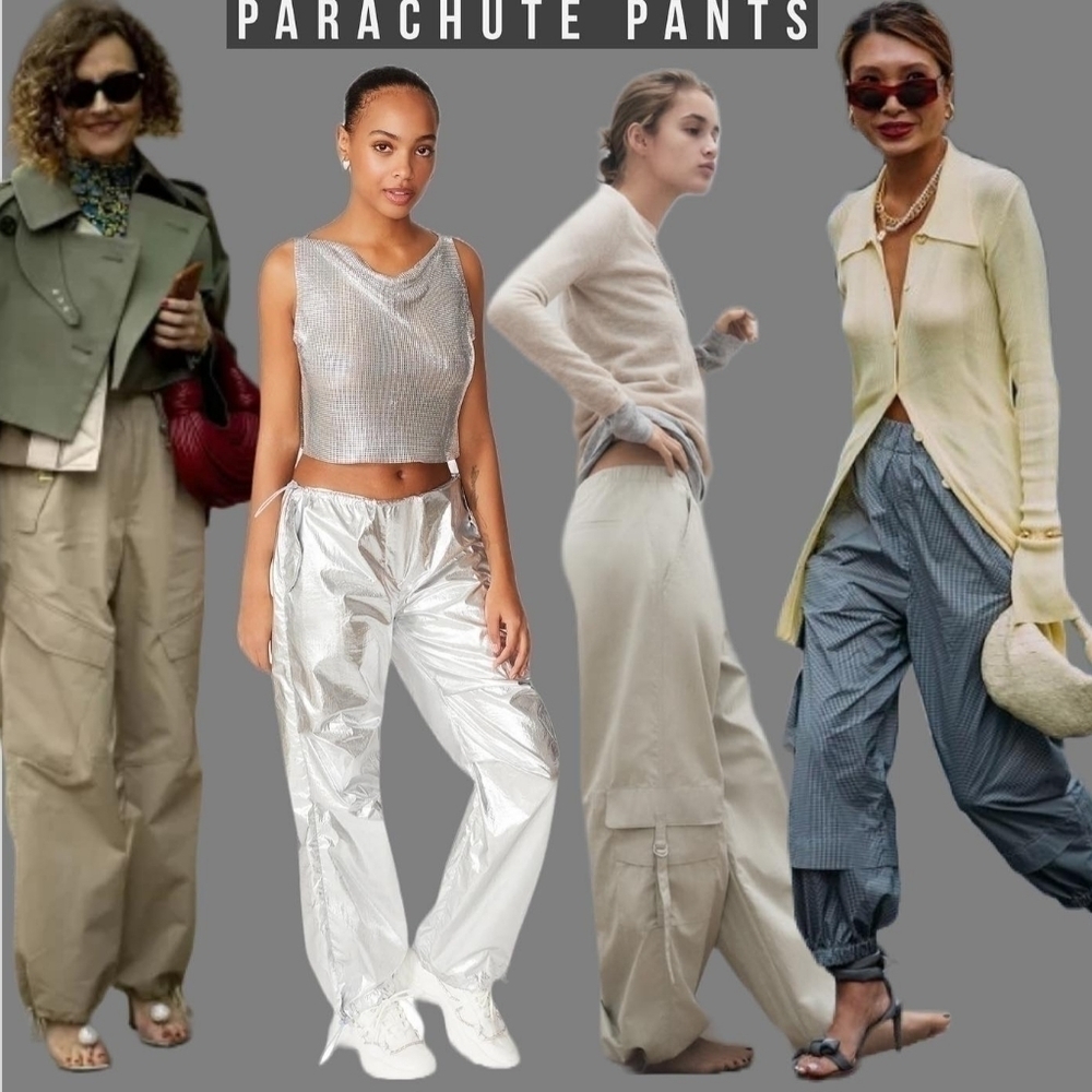 Vanilla Start Bungee-Hem Parachute Pants